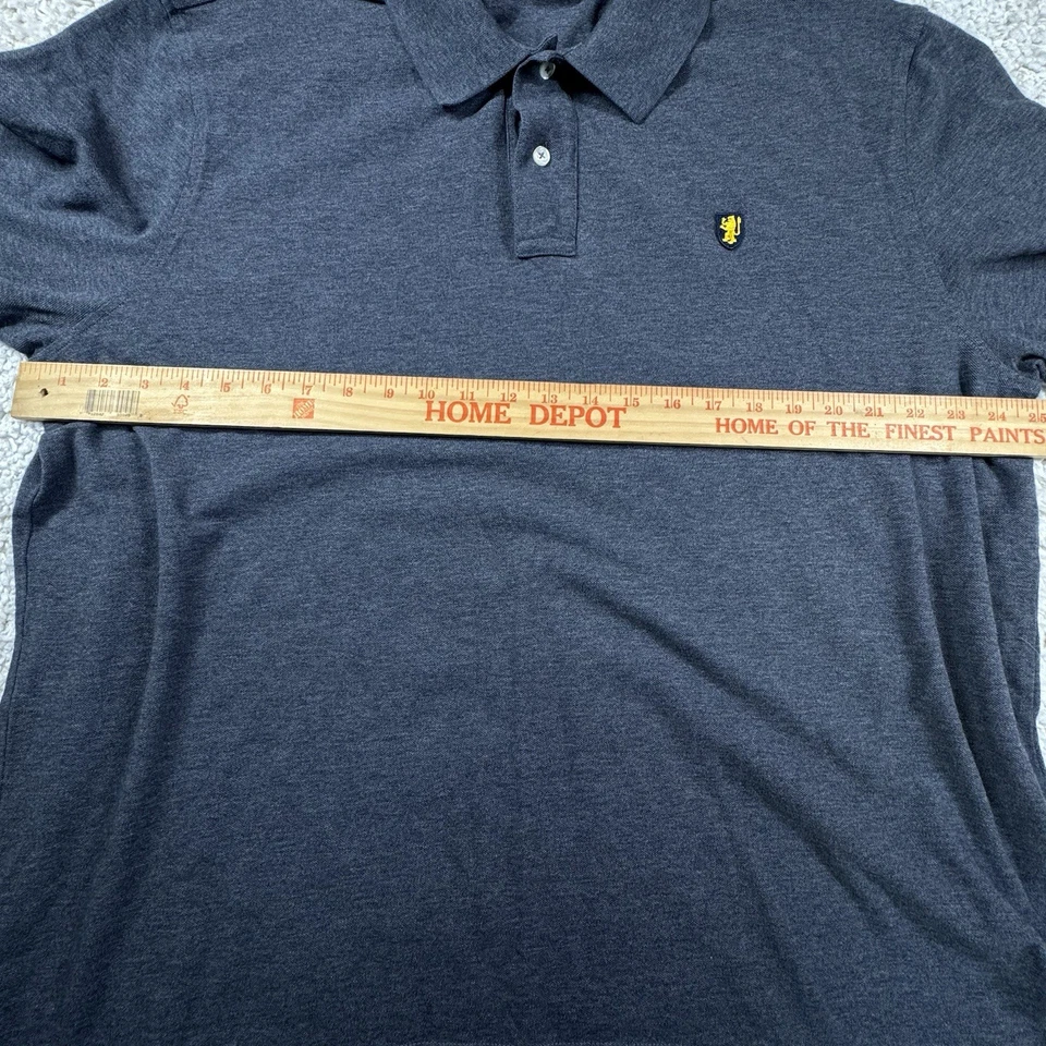 Camisa Lincs David Chu XL Gris Manga Larga Polo Rugby Cuello Botón Foto 4 de 4