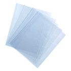 100Pcs 13.5x10 Inch Shrink Wrap Bags, Blue Clear Pvc Heat Shrink Wrap