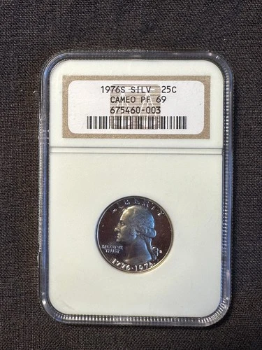 1976-S 25C Washington Quarter Silver Cameo Proof ANA ANACS PF69