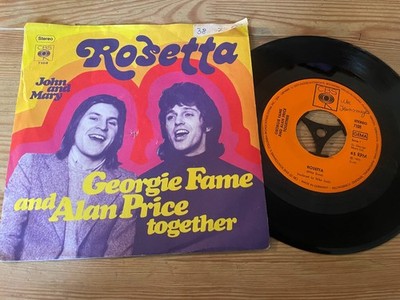 7'' Pop Georgie Fame - Rosetta (2 Song) CBS RECORDS StoC / cut
