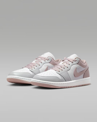DC0774-606 Nike Air Jordan 1 Low Particle Rose White Neutral Grey (Women's)