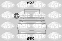 Sasic 9004630 Faltenbalgsatz FüR Antriebswelle Achsmanschette Set Satz