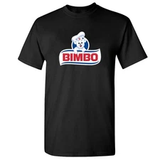 Hot Bimbo Bakeries bread Men's Logo T-shirt Funny Made In USA S to 5XL
