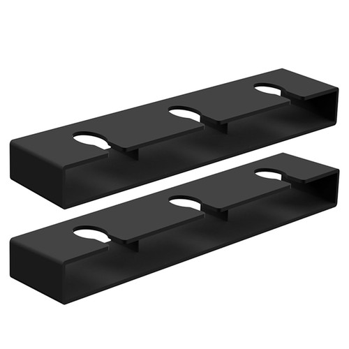 DESONAUT 2Pack Wine Glass Holder Under Cabinet 13 Inch 2 Pack, BLACK  - Picture 8 of 8