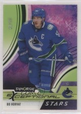 2021-22 Upper Deck Synergy Exceptional Stars Green 28/99 Bo Horvat #ES-BH 0g67