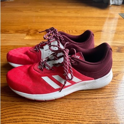 Adidas Women's Fluid Cloud  Running Shoes Sneakers Sz 7.5 Maroon White Athletic