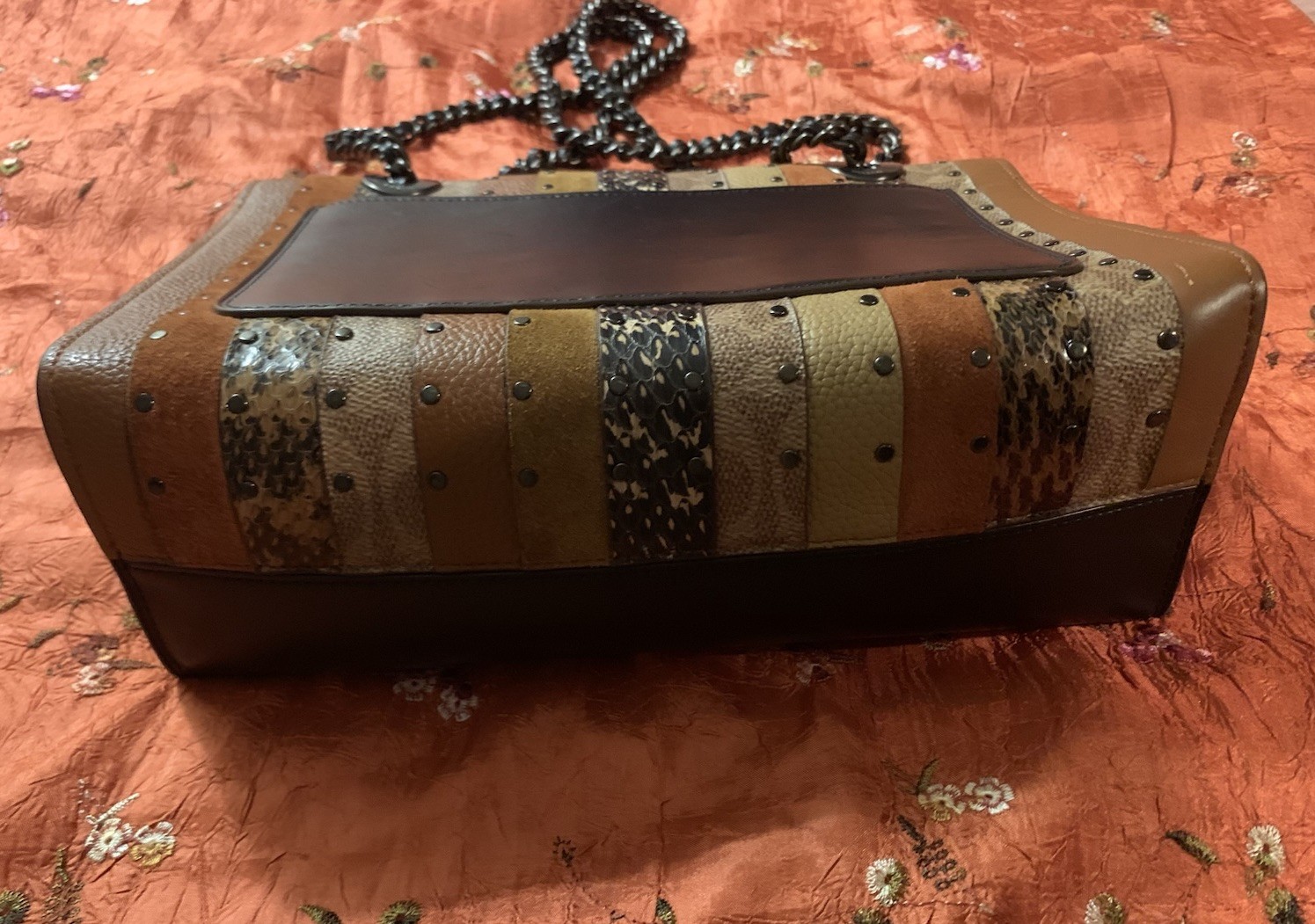 Rare COACH 79273 Signature Parker Exotic Snakeski… - image 5