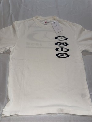 Jordan x Travis Scott Air T-Shirt White Size Small Sail Cactus Jack NWT Tee