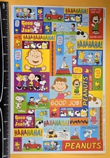 Peanuts Characters Snoopy  Friends Large Format Sticker Sheet