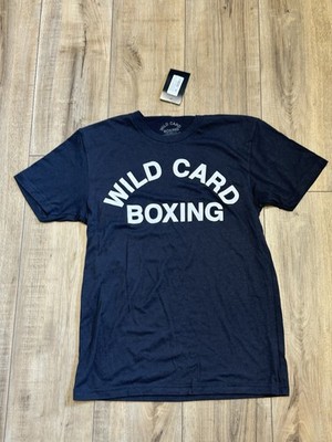 Wild Card Boxing Men's Old School Logo Graphic T-Shirt Graphite Gray Size S