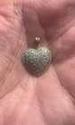 10K Gold Diamond Cluster Heart Pendant — photo 1