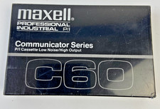Maxell C30 Cassette Tape Professional Industrial Communicator Series- NEW SEALED