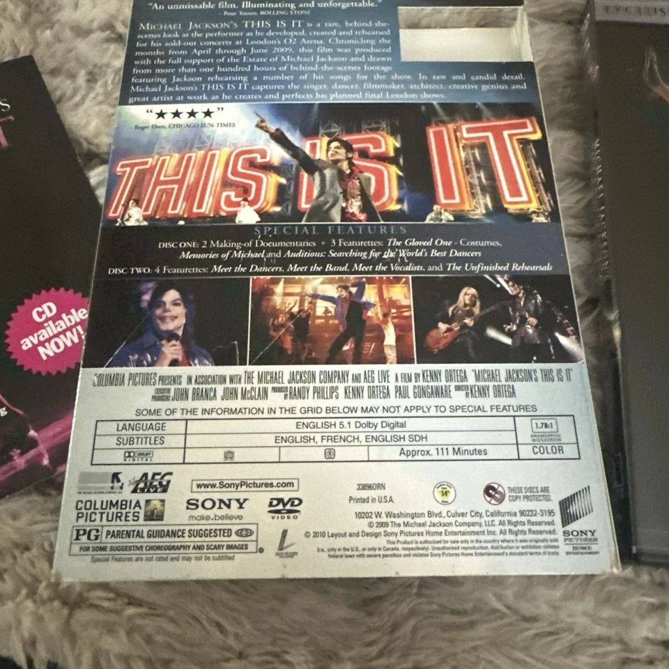 Micheal Jackson's This Is It  Exclusive Limited Edition 2 Disc Dvd - Image 2 of 4