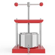 Cheese Tincture Herb Fruit Wine Manual Press - 0.8 Gallon Stainless Steel