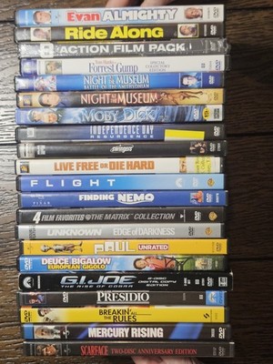 22 DVD Movie Lot Cult Classics Comedy Action Family Sci-Fi Matrix Scarface More