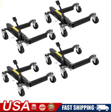 4 Pcs 1500 Lbs Mechanical Car Wheel Dolly Jack Lift Heavy Duty Car Skate Rolle