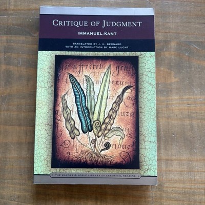 Critique of Judgment by Immanuel Kant and J. H. Bernard (Trade Paperback)