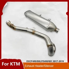 Motorcycle Exhaust Header Silencer Muffler Tail Connect Tube For KTM HUSQVARNA 