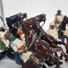 Britains Lead Soldiers Arab Cavalry British Infantry Lot 17 Hollow Cast