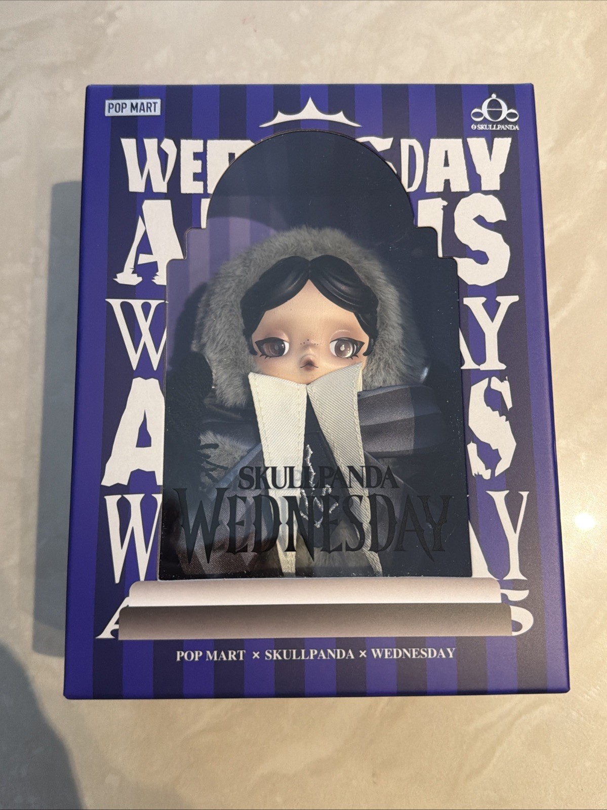 NEW POP MART SKULLPANDA × WEDNESDAY PLUSH (NEVERMORE ACADEMY UNIFORM VERSION)