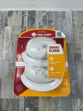 Set Of 2 First Alert Hardwired Smoke Alarm W/ 10 Yr Battery Backup - White