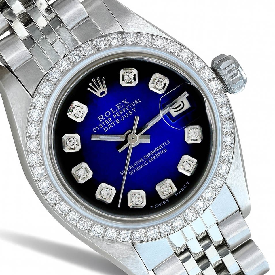 Rolex Datejust Stainless Steel Blue Vignette