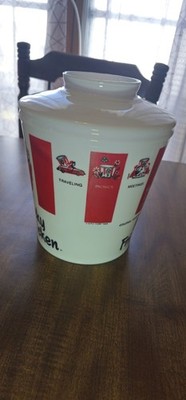 Vintage 1969 KFC Kentucky Fried Chicken Glass Bucket Globe Light