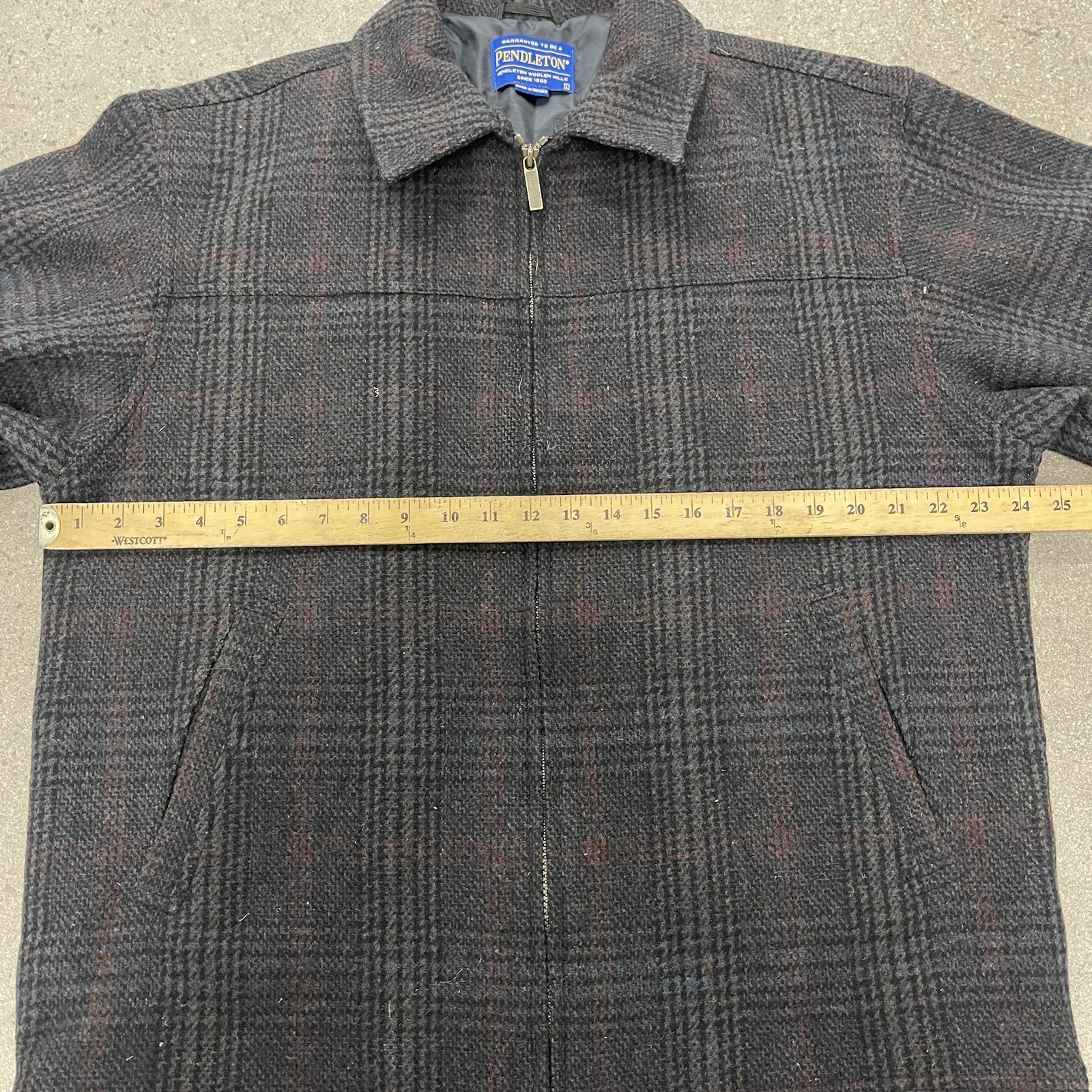 Pendleton Full Zip Wool Jacket Size Large Plaid - image 4