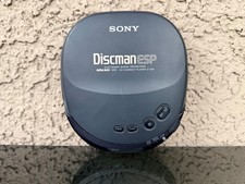 Sony Discman ESP D-245 Mega Bass AVLS Portable CD Walkman Player Vintage Tested