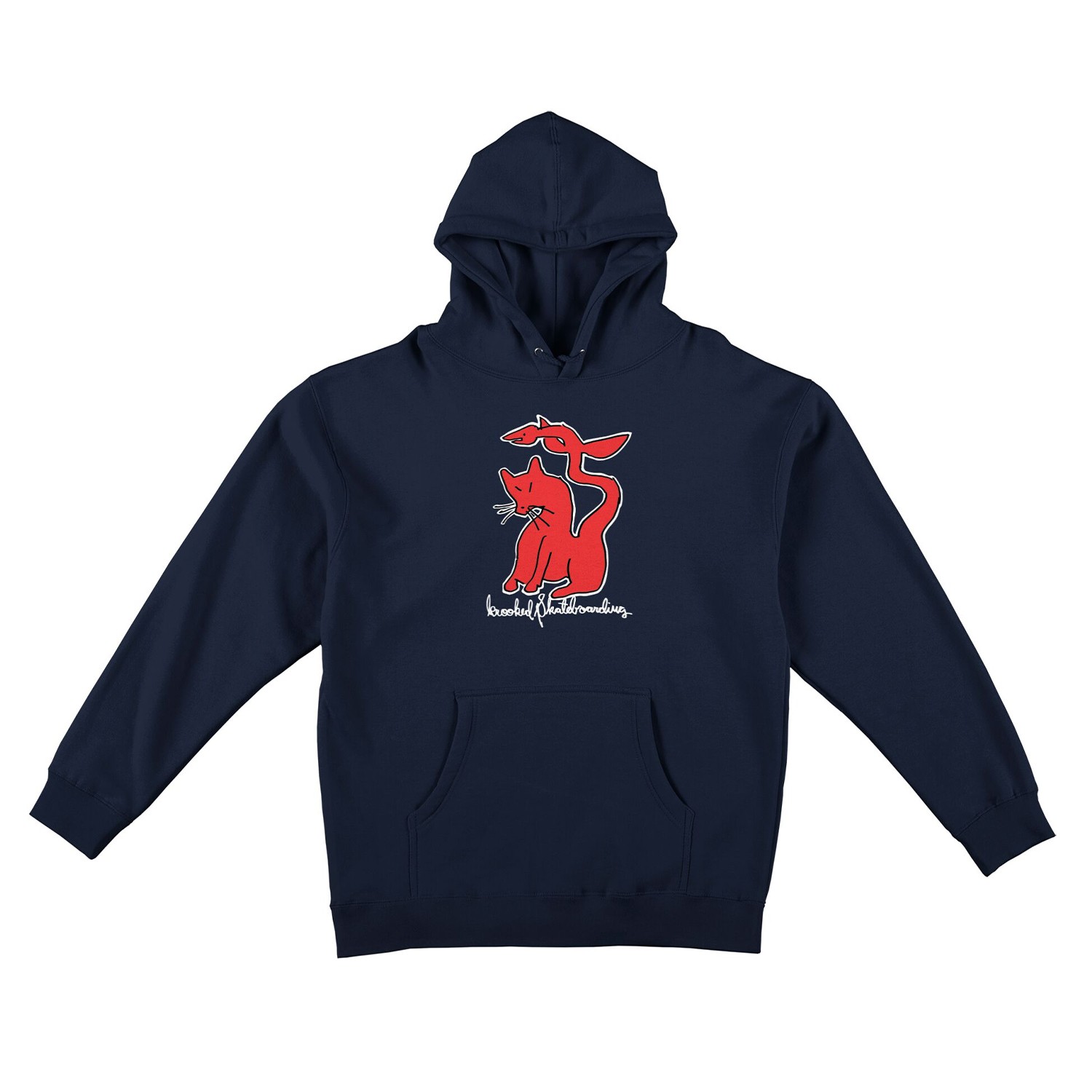 S Hoody Kat Serpent Pullover Navy/red/white/black