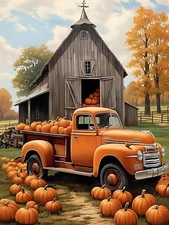 BYGFHLYW 5D Autumn Diamond Painting Kits for Adults, Farmhouse Truck KM07-1 