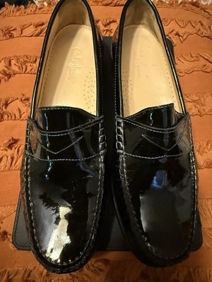 Cole Haan Women s Black Patent Leather Slip-On Loafer Flats Size 7