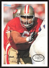 Jesse Sapolu, 1994 Fleer, #422, San Francisco 49ers,