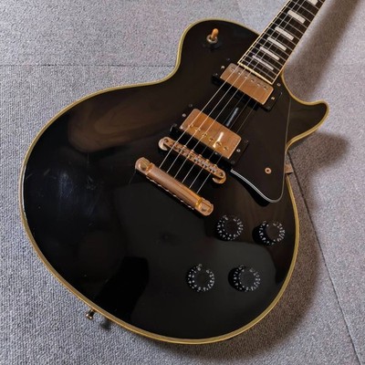 Burny Les Paul Custom Black Fernandes Electric Guitar Made In