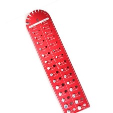 Metric Thread Gauge with 30 Marked Teeth for Fastener Dimension Control