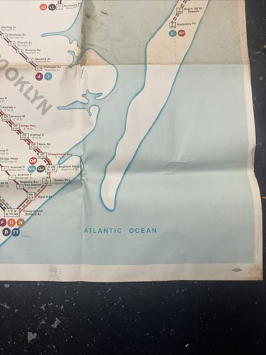 Mappa metropolitana vintage anni 60 NEW YORK CITY TRANSIT AUTORITY NYCTA 1962-1968 B14 - Foto 5 di 14