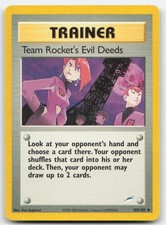 Team Rocket's Evil Deeds 103/105 Neo Destiny Unlimited Pokemon TCG MP