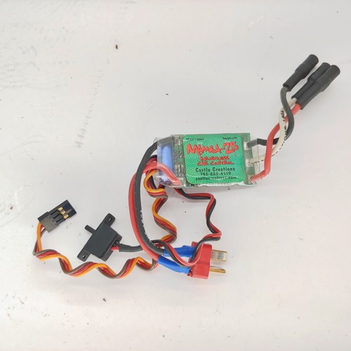Castle Creations Mamba-25 Micro ESC w/ Deans Plug Used Working RC18 RC18T Mini-T
