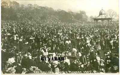 Eierrollen, Ostermontag 1907 RP Avenham Park, Preston