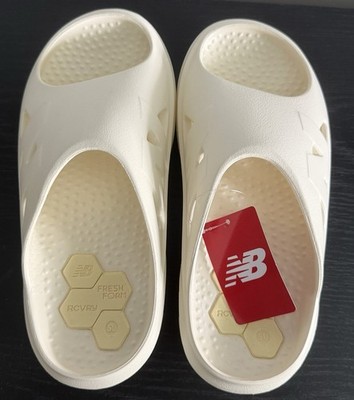New Balance Foam RCVRY Slide Men s Sz 8 Women's Sz 9.5 Beige Slides Comfy NWB