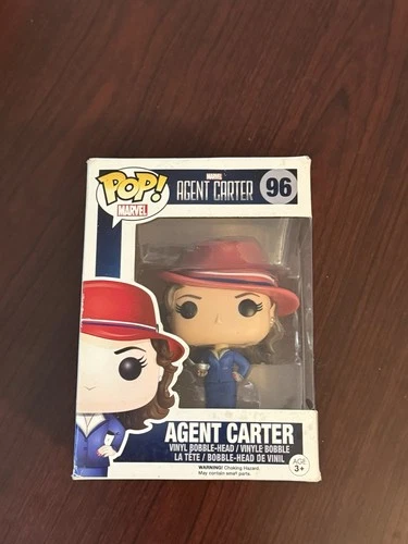 Funko Pop! Vinilo: Figura Coleccionable Agente Peggy Carter #96 Marvel Nueva En Caja
