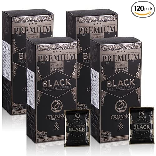 4 Box Organo Gold Gourmet Black Coffee, Organic 100% Certifi