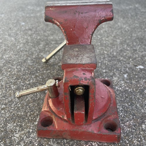 Vintage Wilton 3 1/2 Inch Swivel Bench Vise with Anvil & Pipe Jaws - Picture 12 of 22