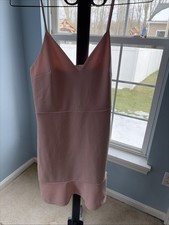 Express Ruffle Cami Fit and Flare Light Pink Womens Dress Small 07822723 