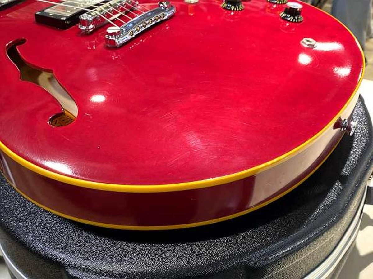 EDWARDS E-SA-125LTS CHERRY RED Hollowbody Electric Guitar | eBay