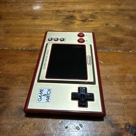Nintendo Game & Watch Super Mario Bros Handheld Console Clock - Tested