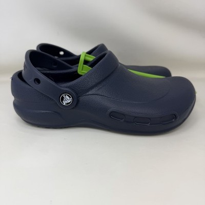 Crocs At Work Bistro Slip Resistant Clogs Shoes Blue Women s Size 6