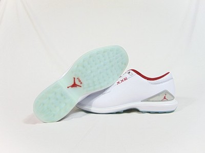 Nike Jordan ADG 4 Leather White Fire Red Golf Shoes Sz 11.5 NEW FQ7874 101 RARE