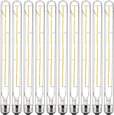 Led Filament T8 Tubular Light Bulb 5w 40w 450lm E26 120v 2700k 10pk Led Filament T8 Tubular Light Bulb 5w 40w 450lm E26 120v 2700k 10pk
