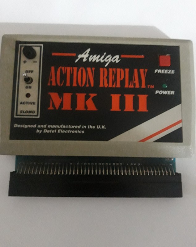 Amiga Action Replay Mk3 with user manual